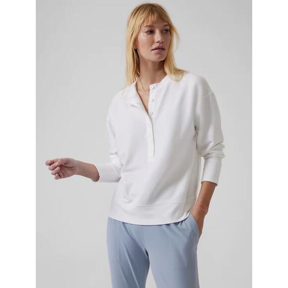 Athleta Balance Henley Sweatshirt, Size XS * - Picture 1 of 13